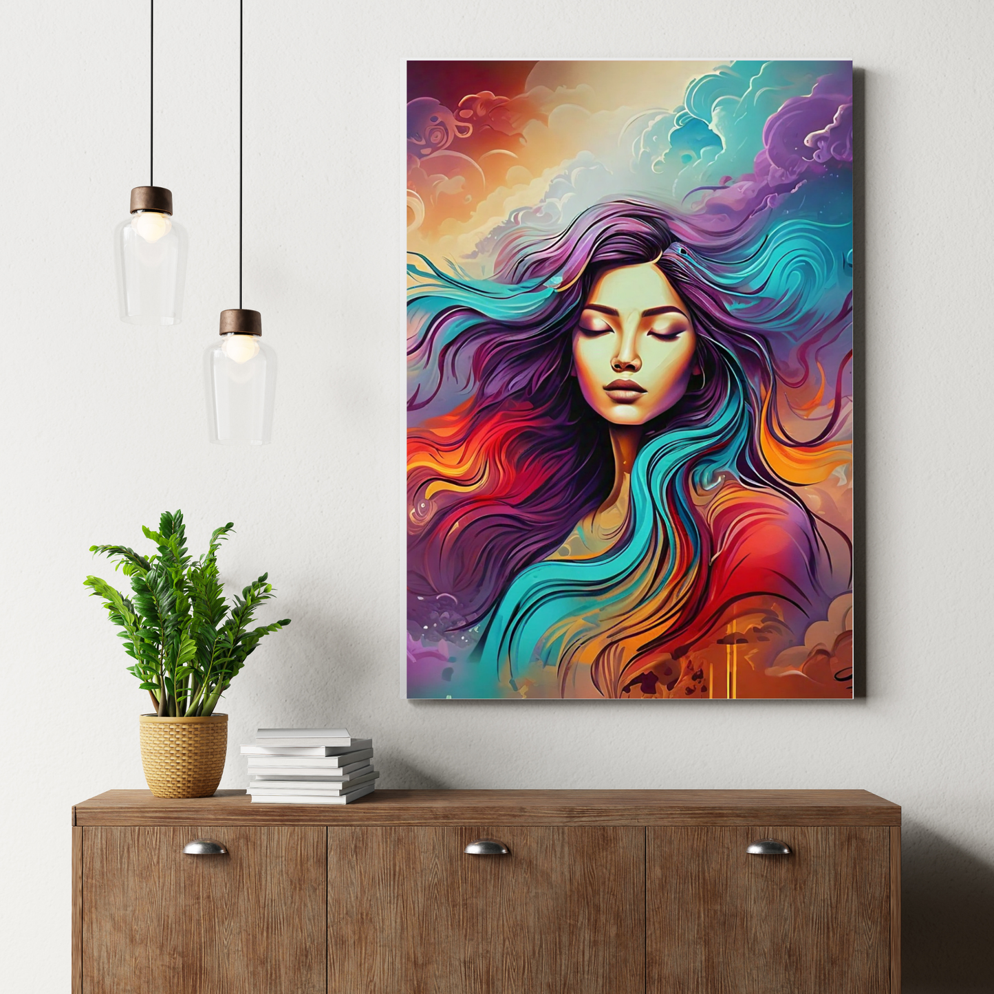 Her Majesty - Elegant Woman Portrait Art
