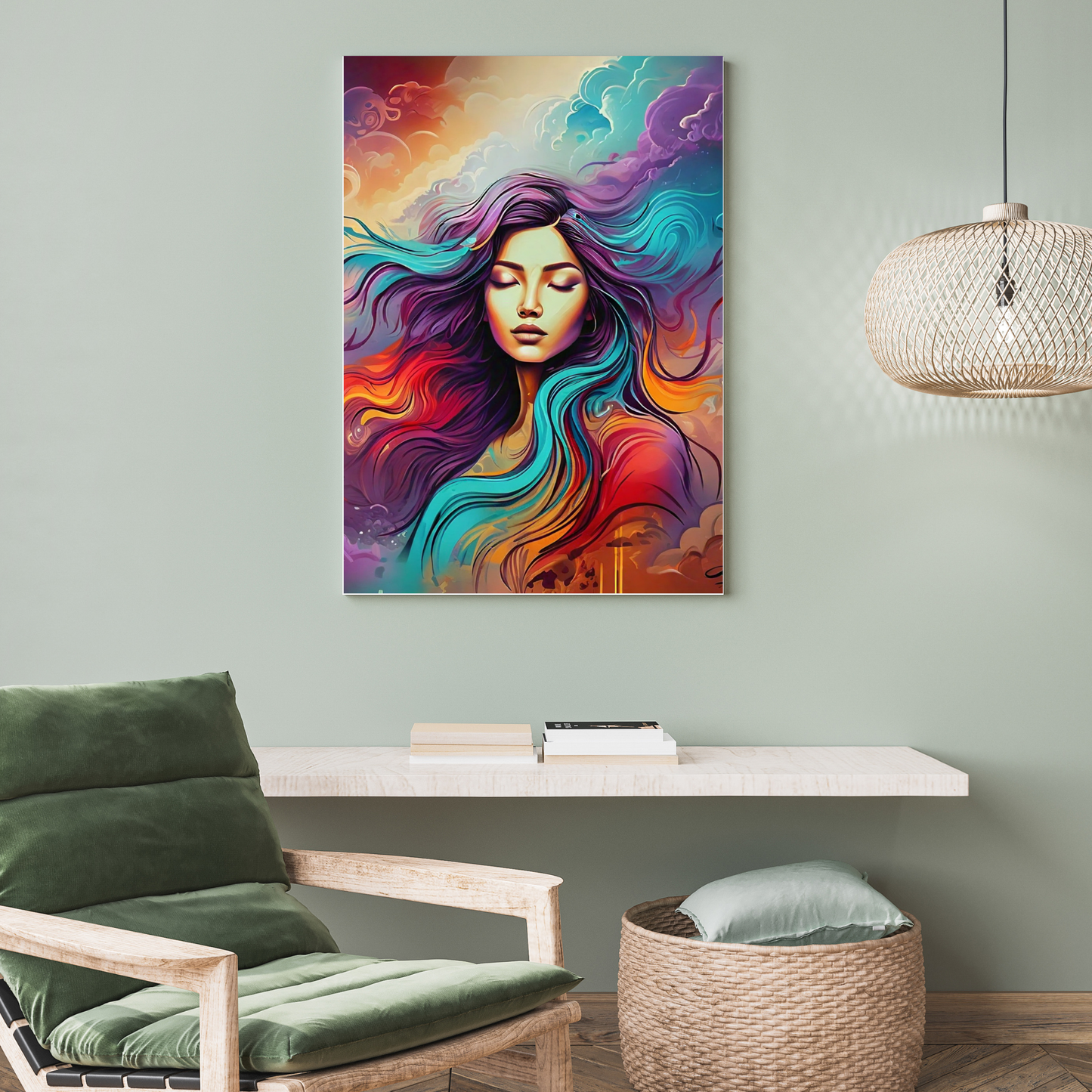 Her Majesty - Elegant Woman Portrait Art
