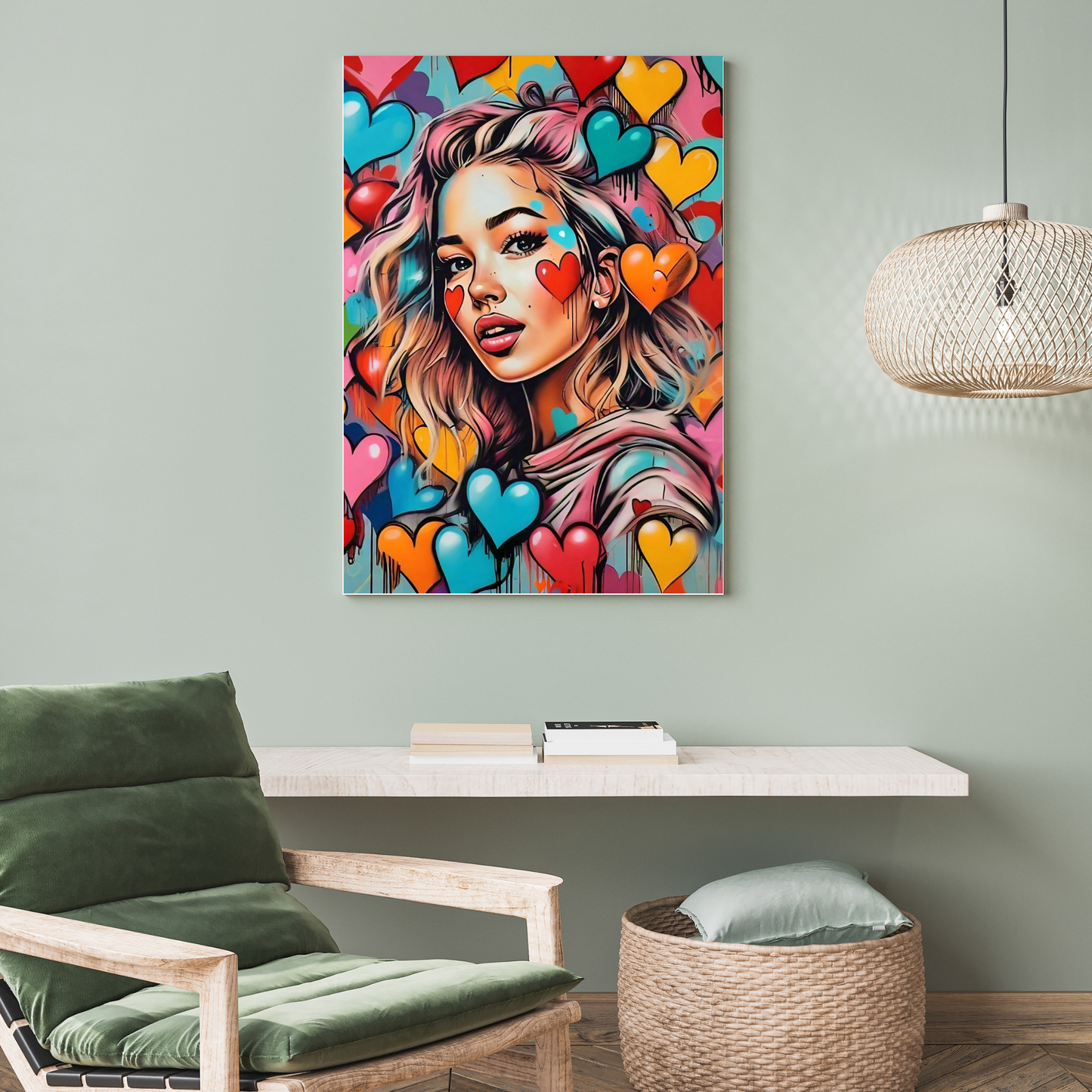 City Chic - Stylish Female Portrait Painting