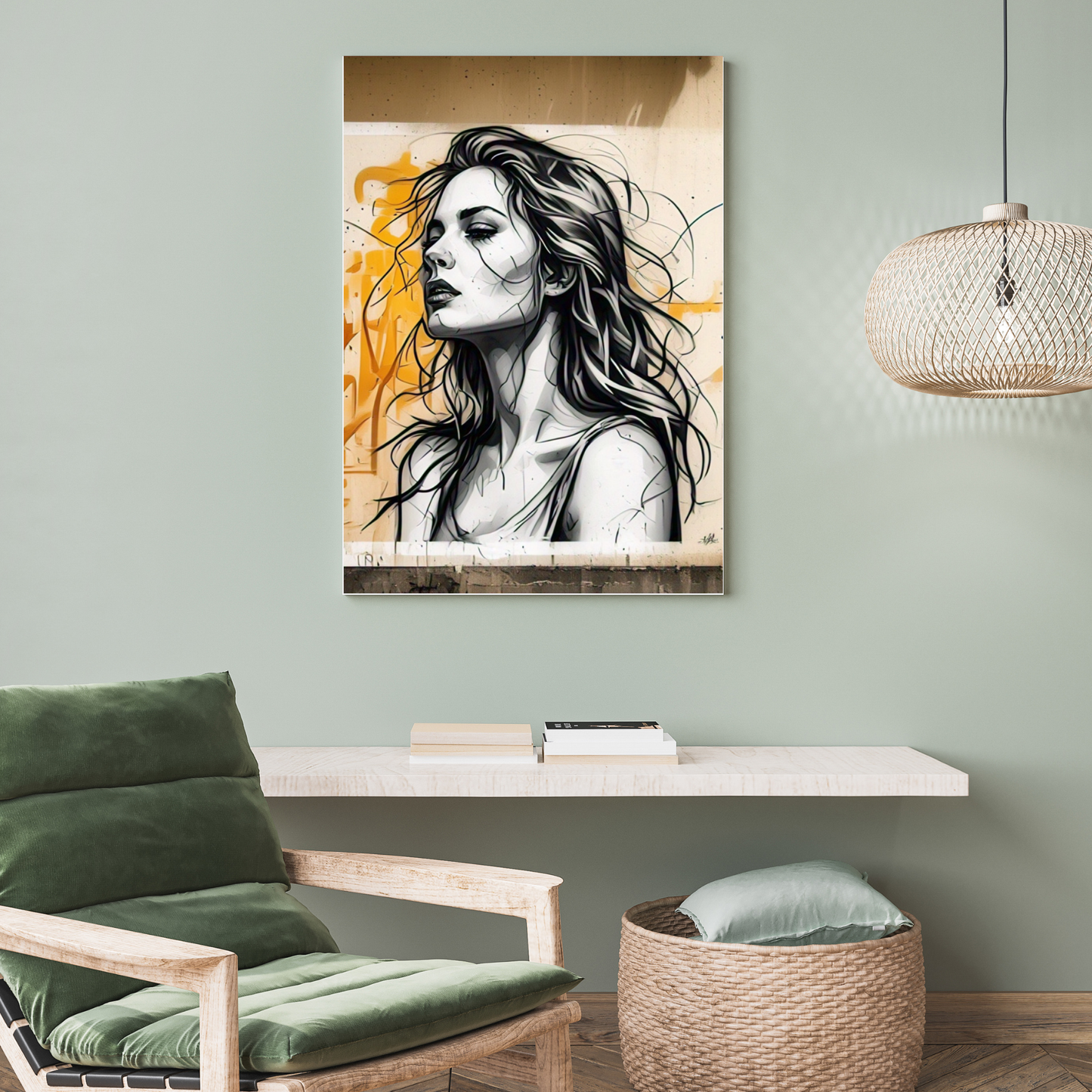 Electric Dreams - Colorful Female Portrait Painting