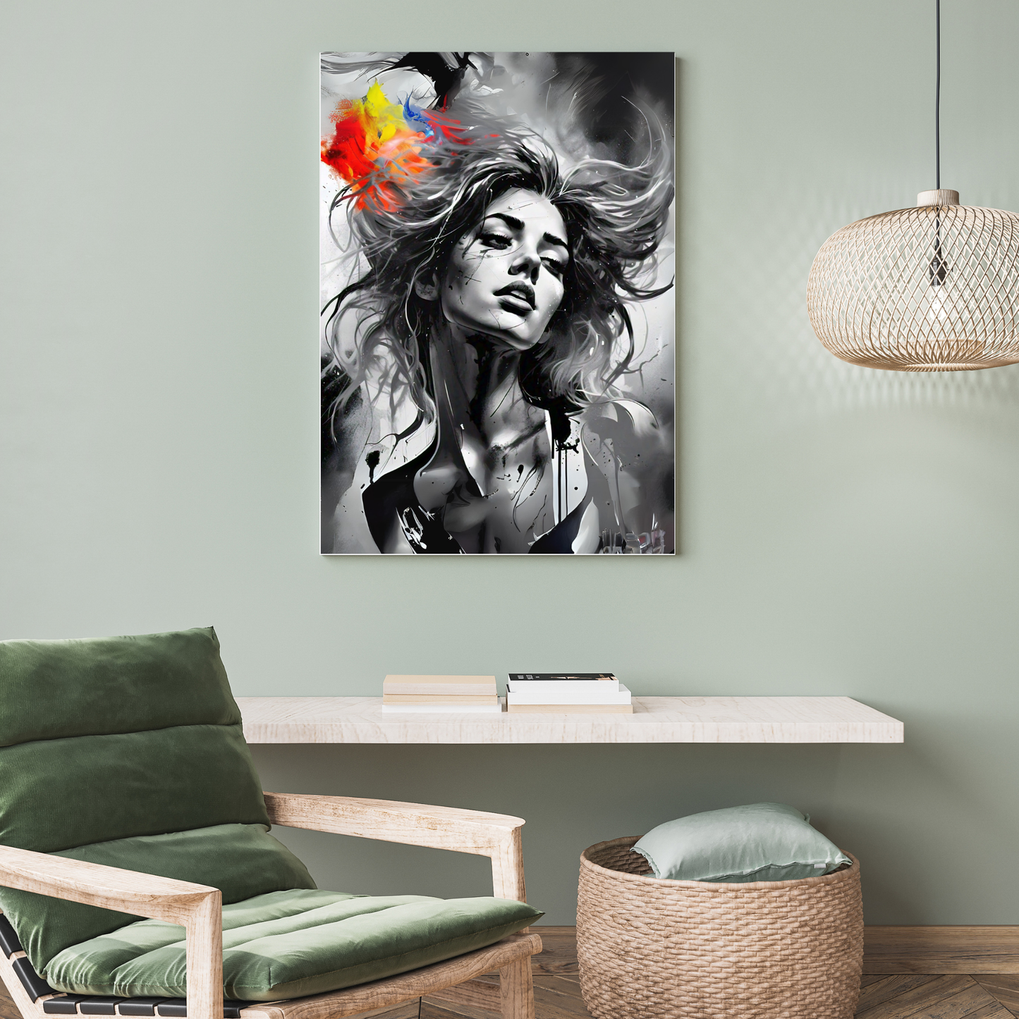 Kaleidoscope of Colors - Woman Portrait Art