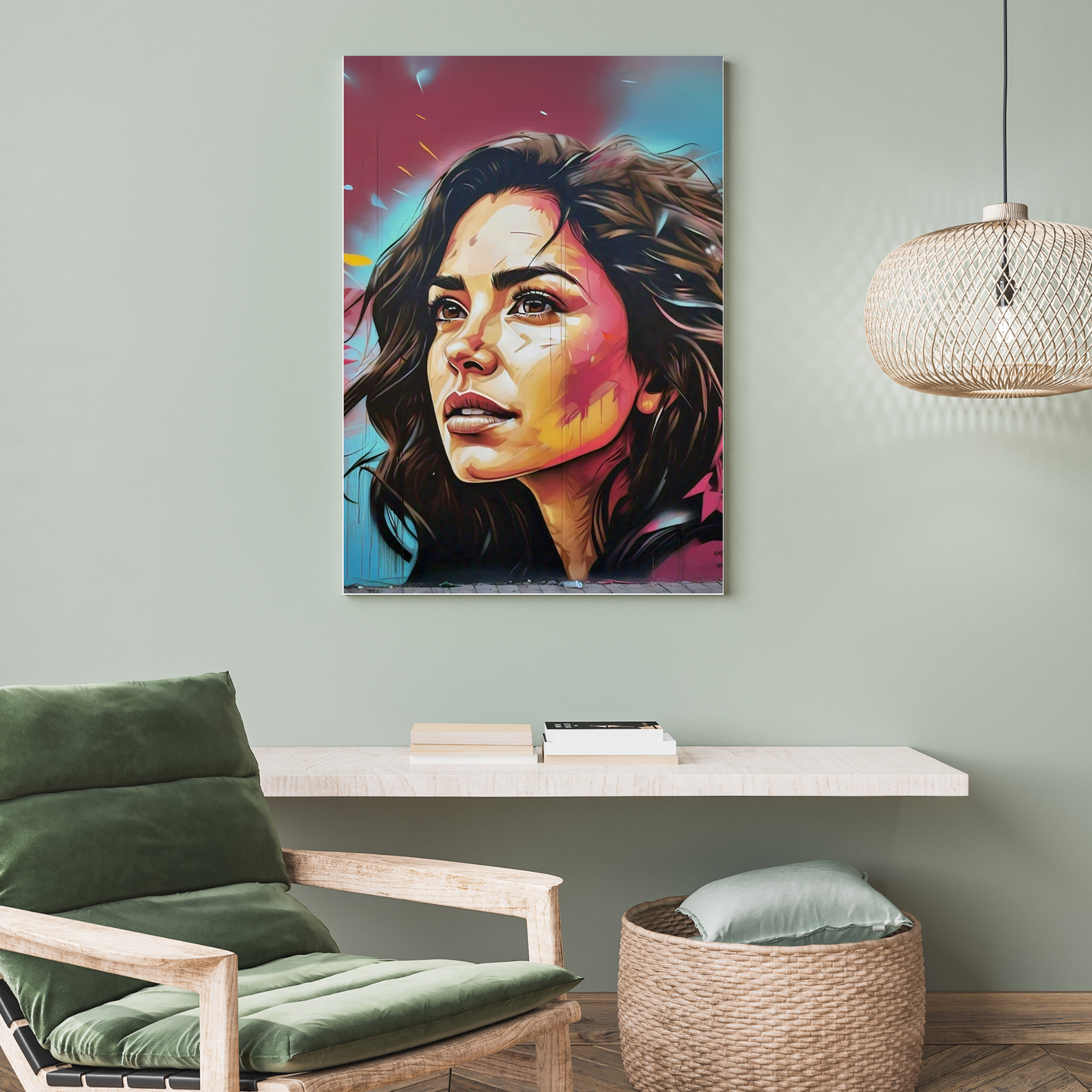 Expressive Eyes - Woman Portrait Painting