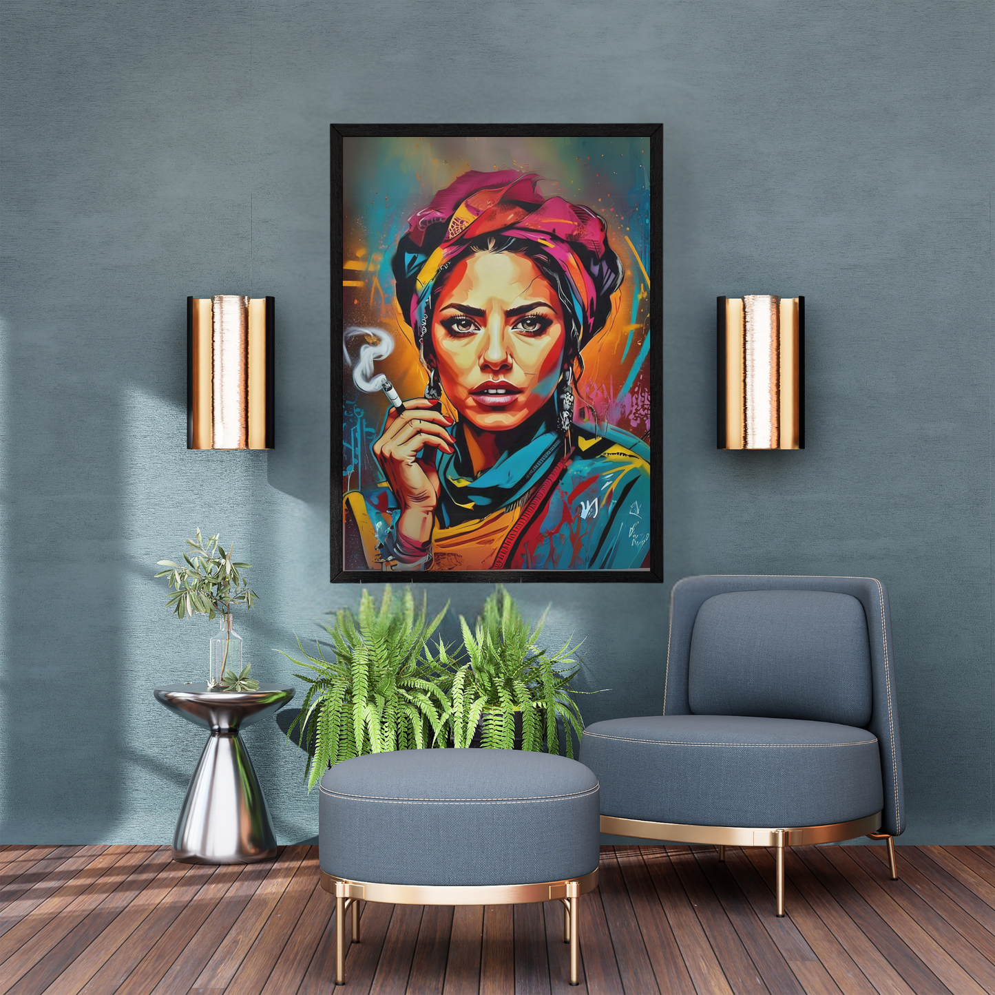Unstoppable Woman - Abstract Female Portrait Art