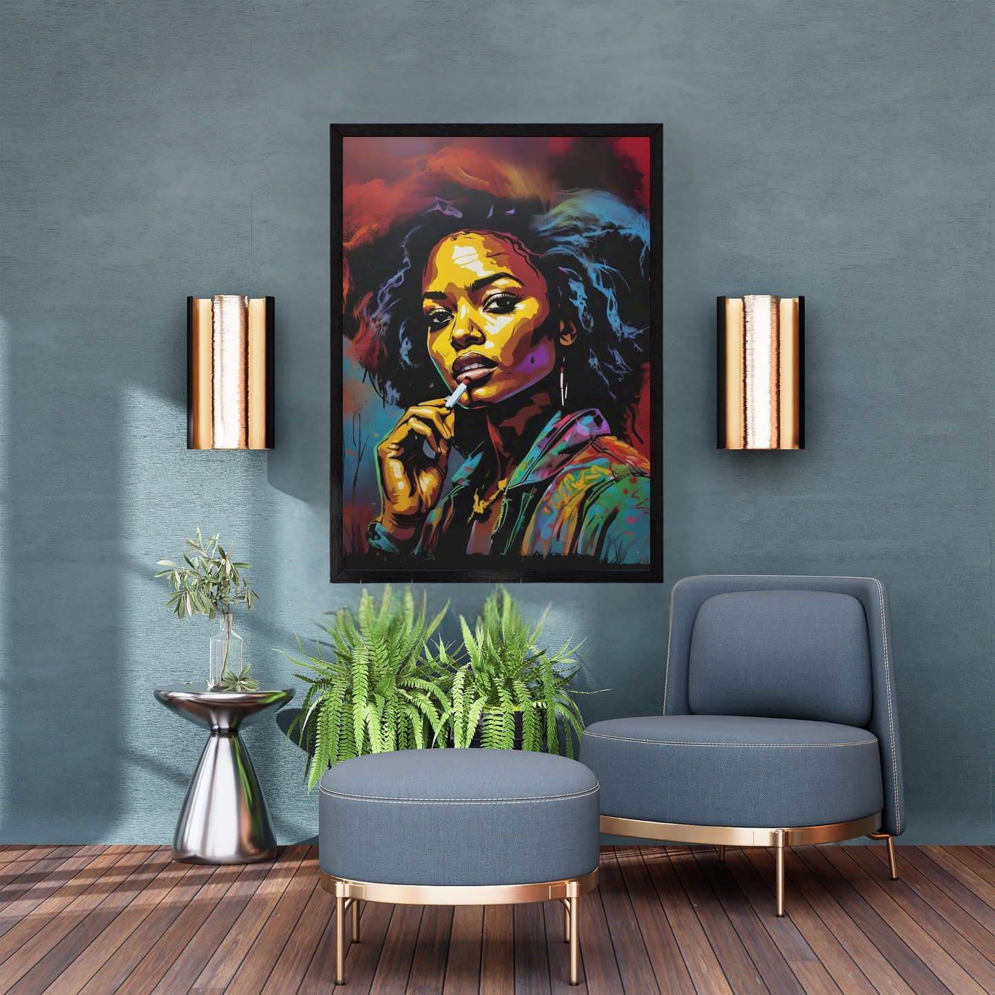 The Queen's Gaze - Regal Woman Portrait Painting