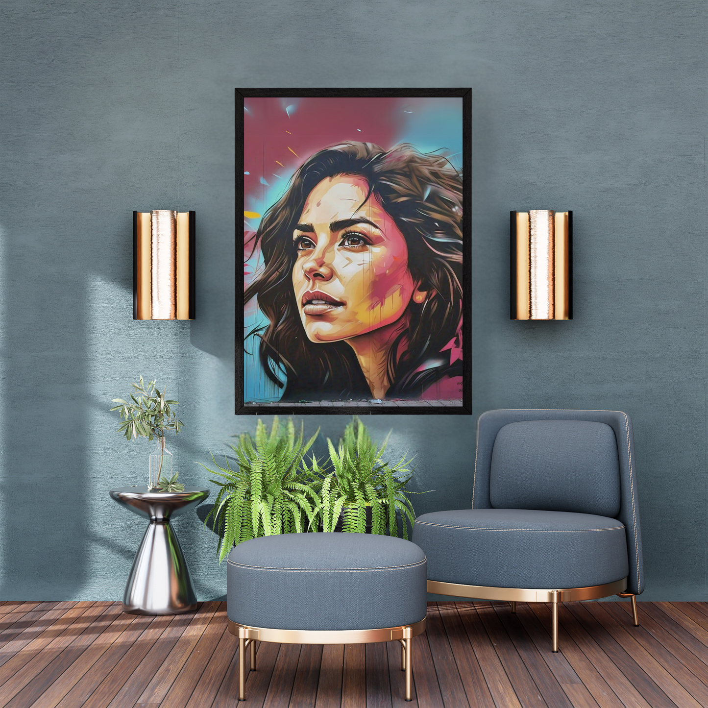 Expressive Eyes - Woman Portrait Painting