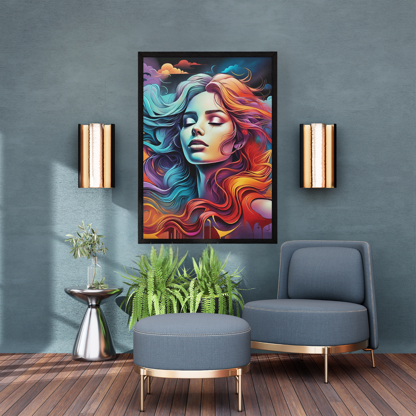 Colors of the Soul - Abstract Female Portrait Painting