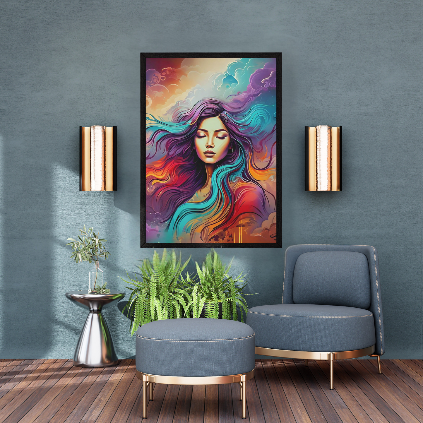 Her Majesty - Elegant Woman Portrait Art