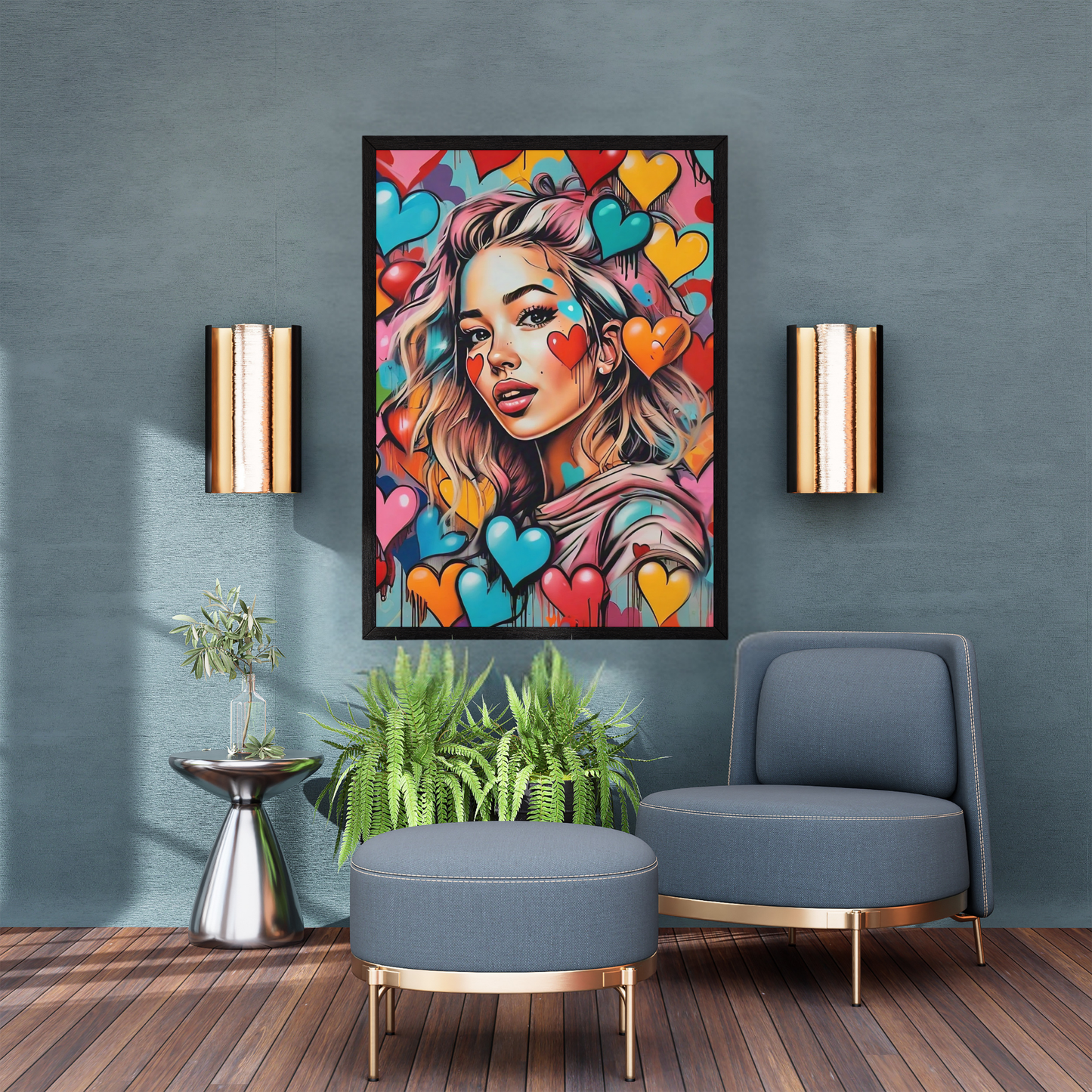 City Chic - Stylish Female Portrait Painting
