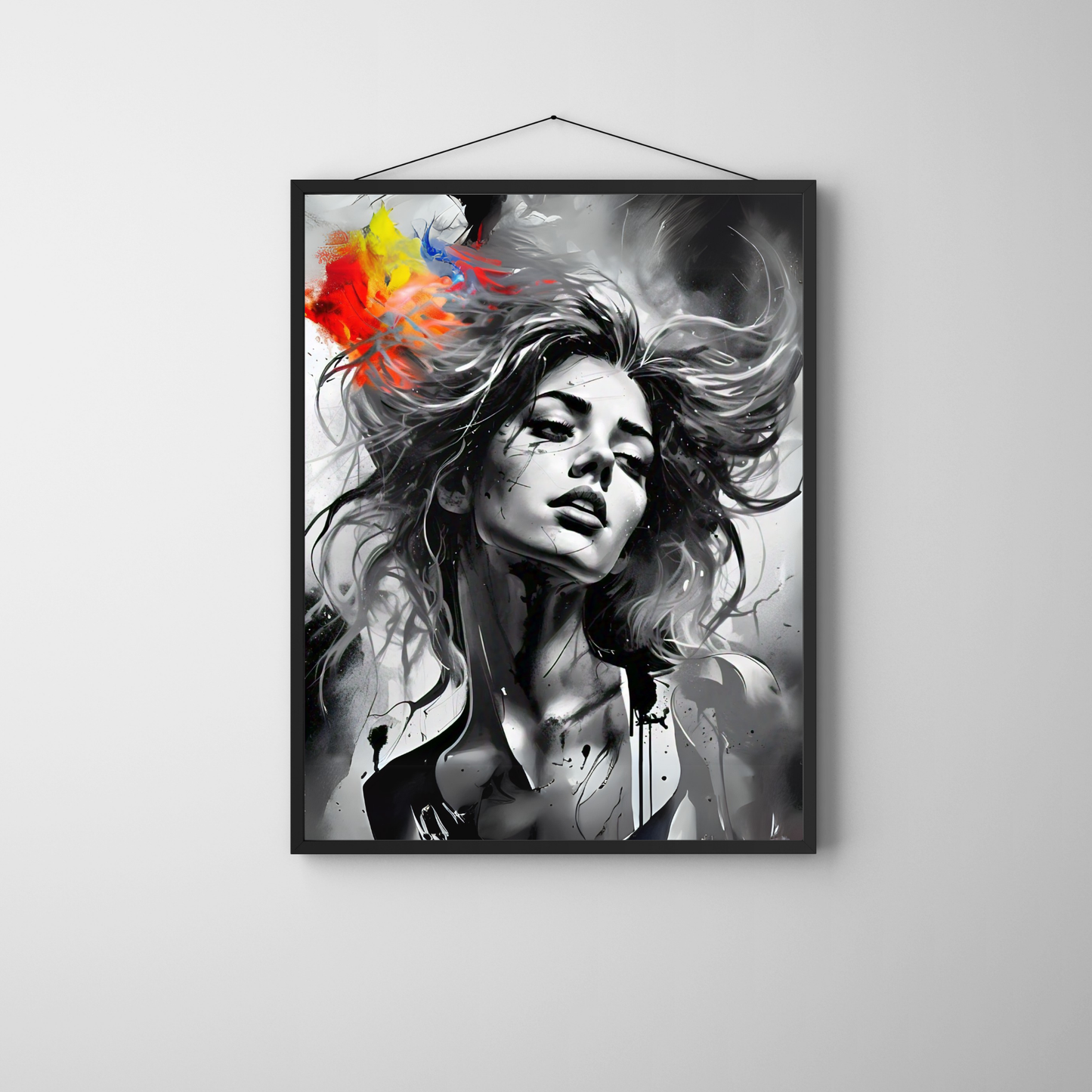 Kaleidoscope of Colors - Woman Portrait Art