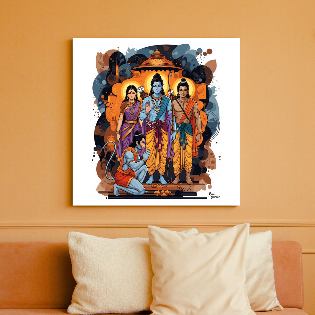 Ram Darbar | Ayodhya's Divine Council | Diety Art