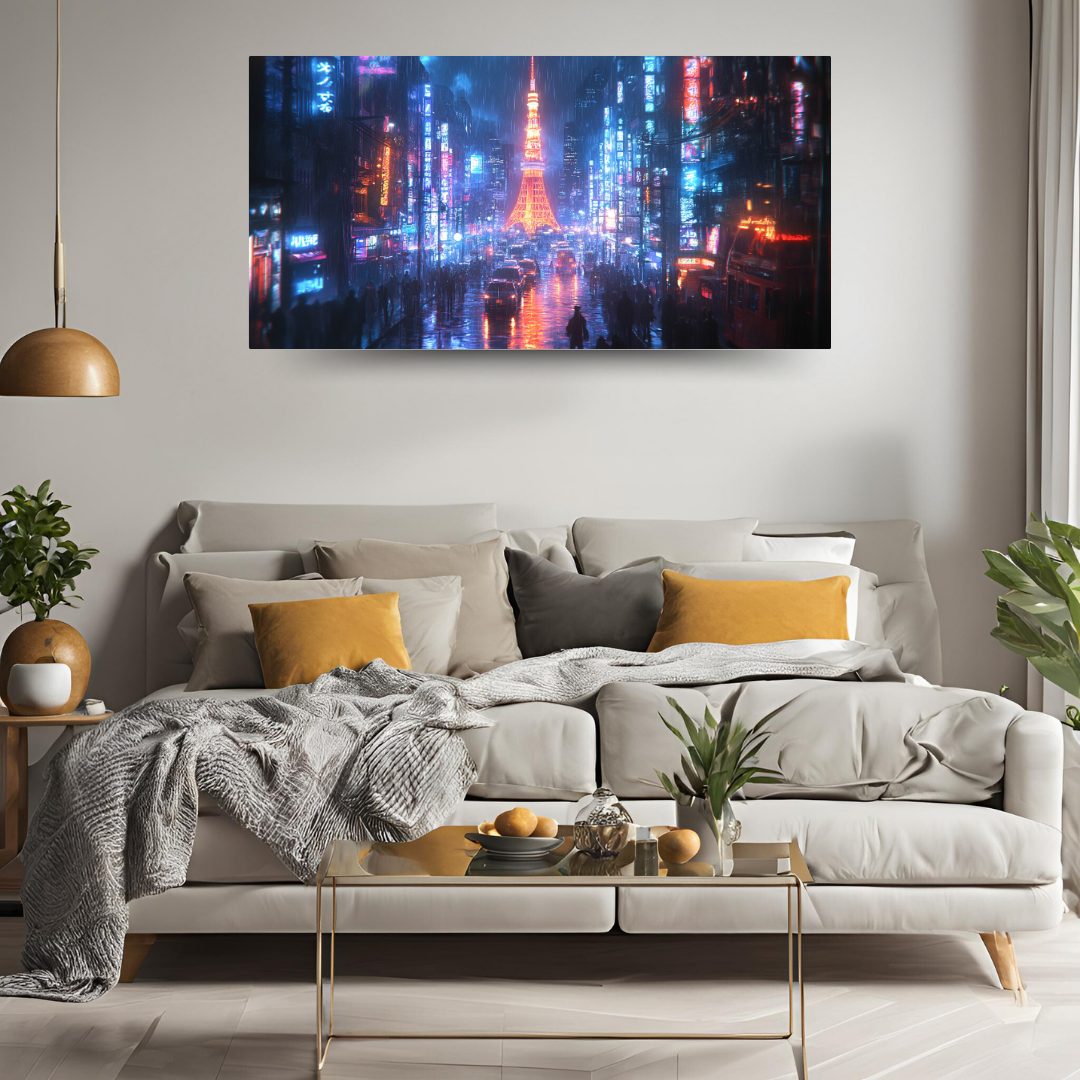 Tokyo Neon 2: Vibrant city lights, bustling streets, and Tokyo Tower - Landscapes