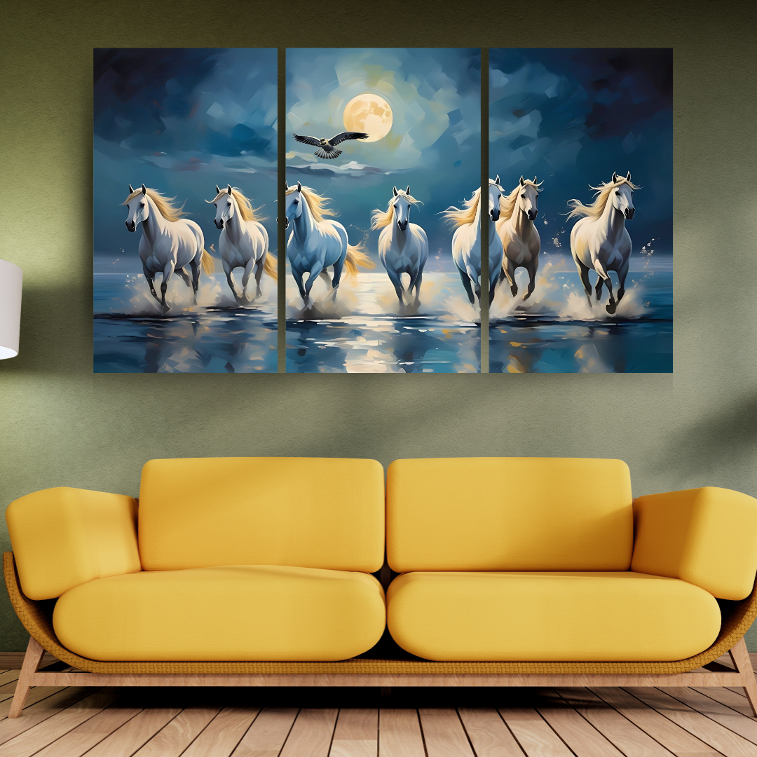 Oceanic Odyssey: Seven Horses Journey - Vastu Shastra