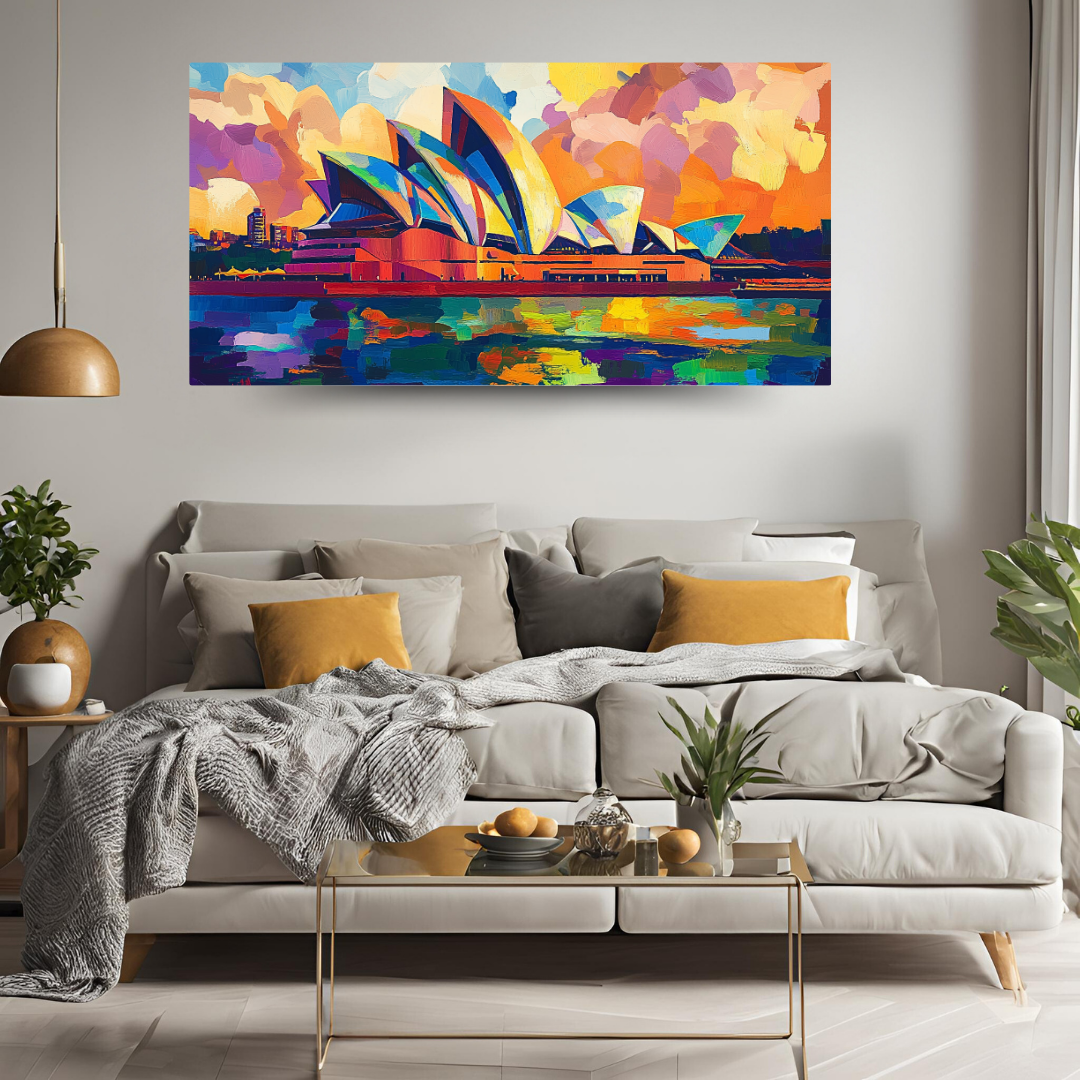 Sydney Opera House 2: Vibrant colors, sail-like design, and harbor views - Landscapes