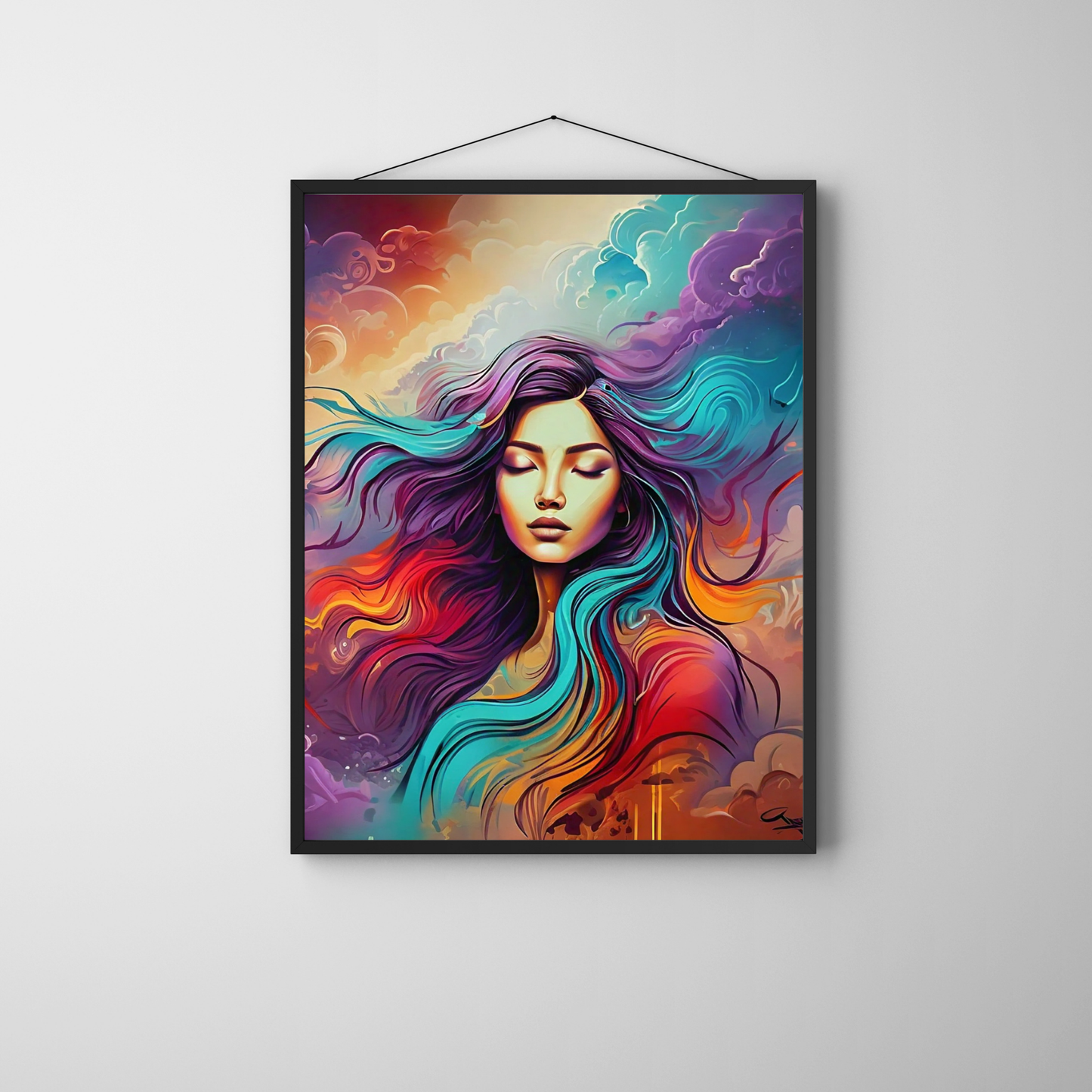 Her Majesty - Elegant Woman Portrait Art