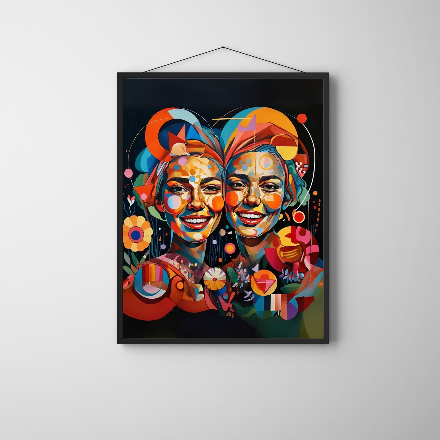 Duality of Soul - Two Faces, One Spirit Portrait Art