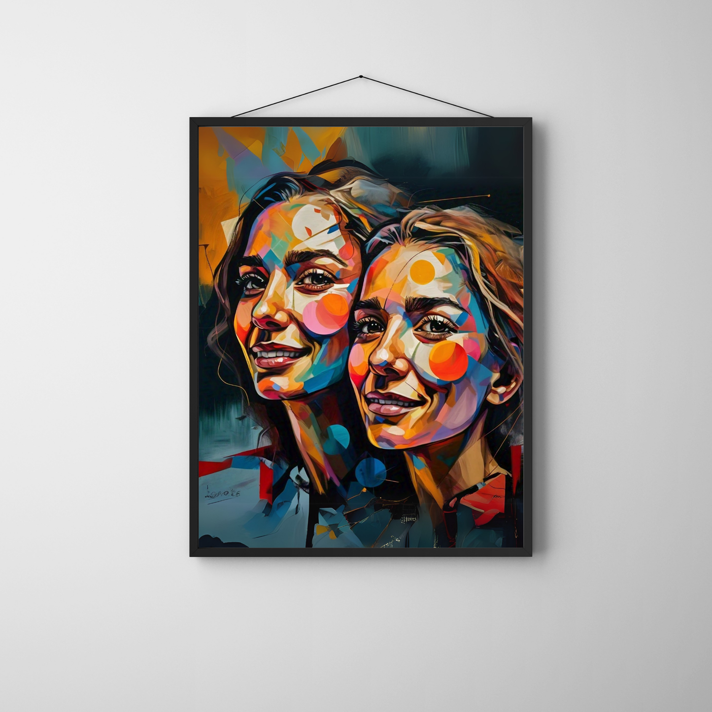 Phoenix Rising - Face Portrait Art, Symbolizing Transformation and Renewal