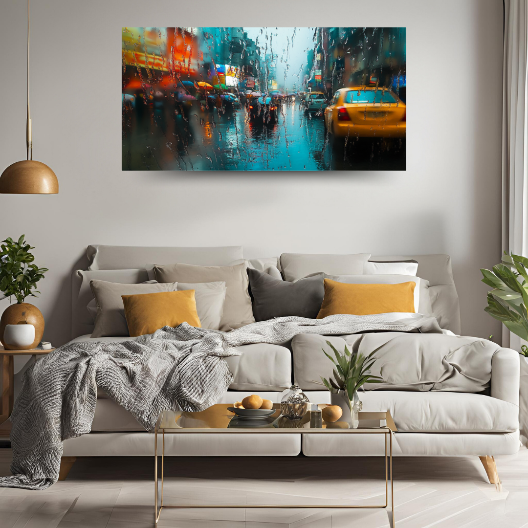 Rain From The Glass - Kolkata Traffic - Cityscapes