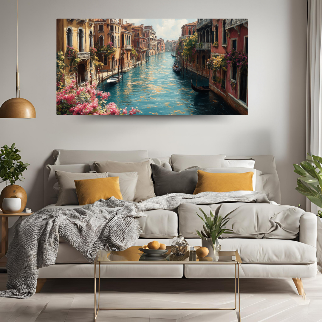 Venetian Canals: Serene water, historic architecture, and warm light - Landscapes