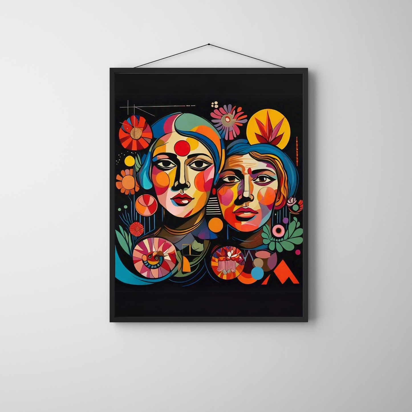 Paradox - Parallel Faced Woman Portrait Painting