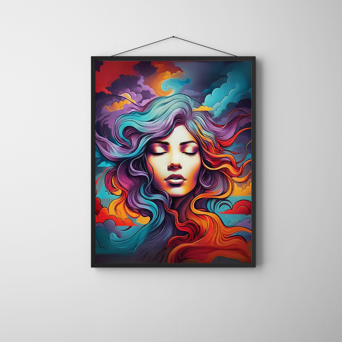 Brushstrokes of Beauty - Woman Portrait Art