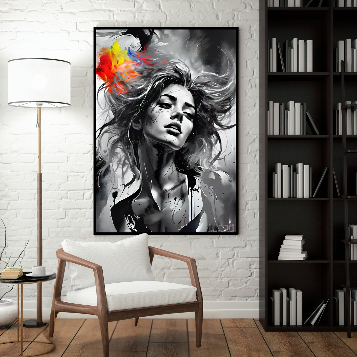 Kaleidoscope of Colors - Woman Portrait Art