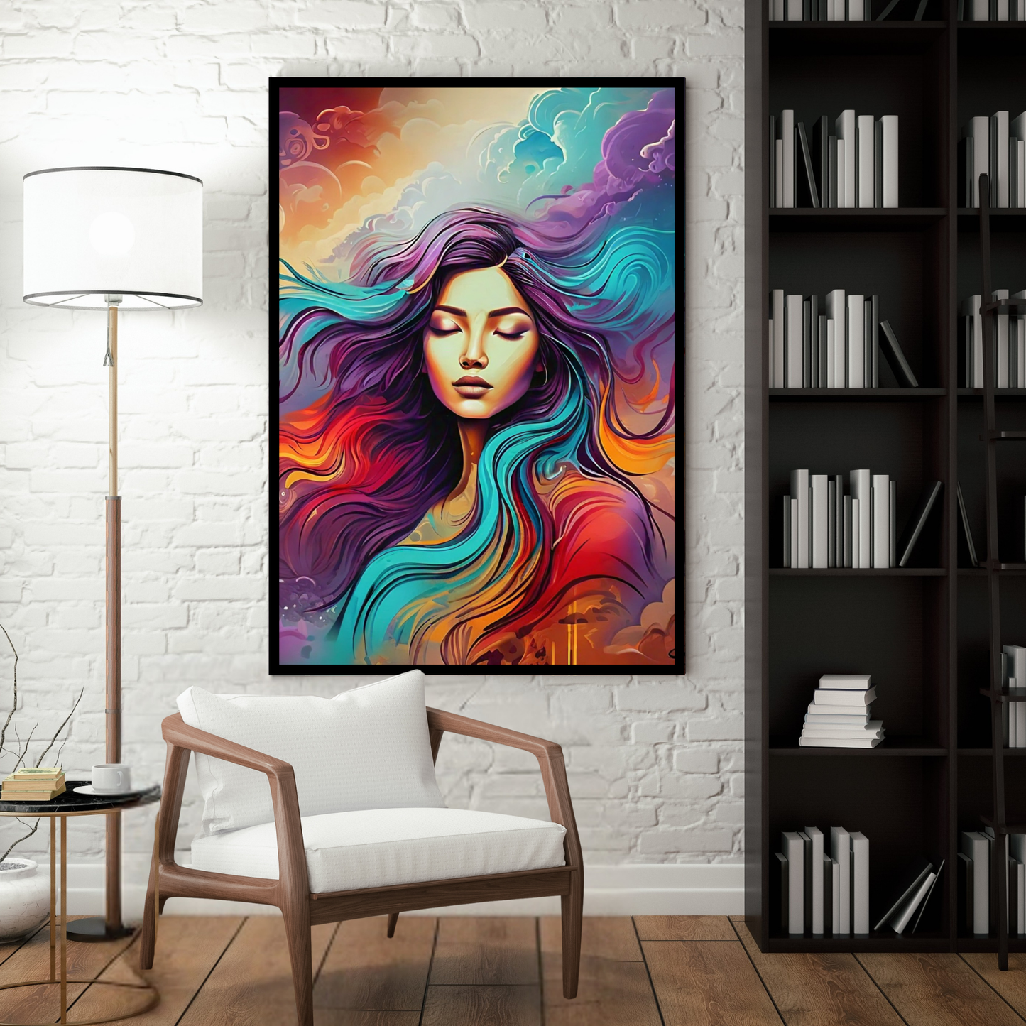 Her Majesty - Elegant Woman Portrait Art