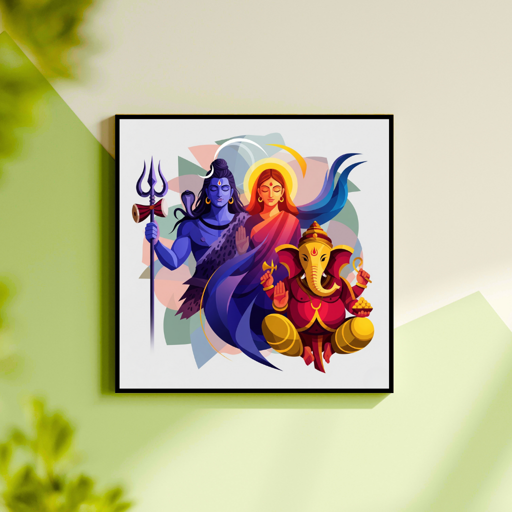 Shiv Pariwar | Cosmic Family | Diety Art