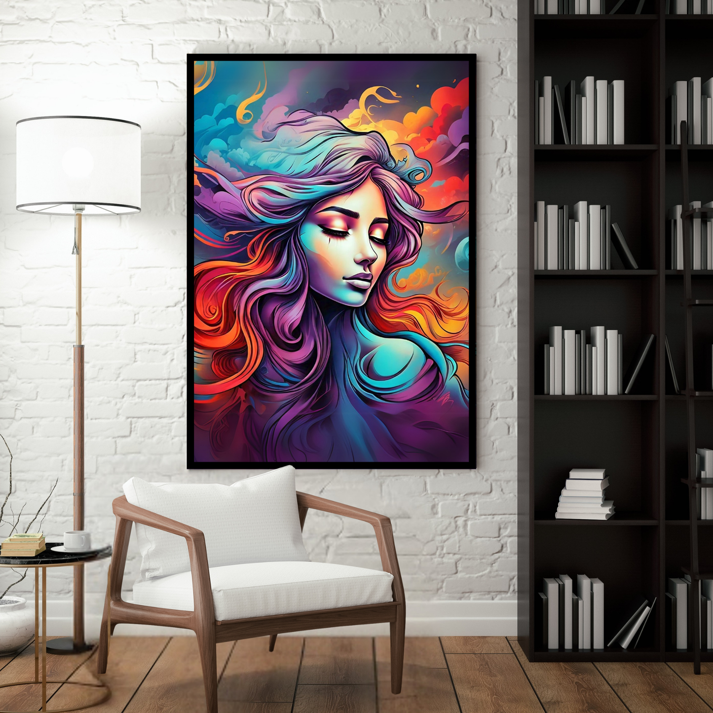 Goddess Glow - Vibrant Woman Portrait Painting