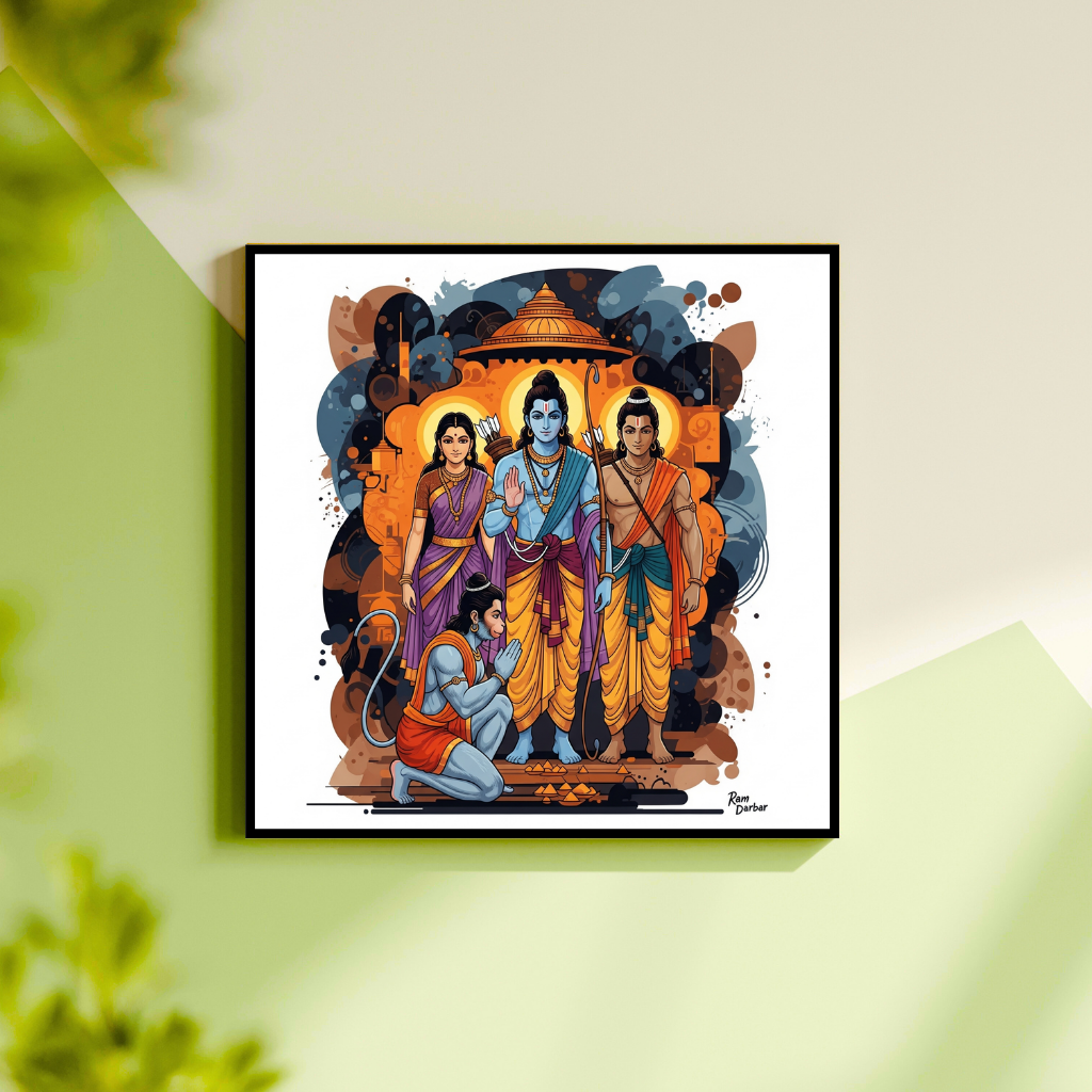 Ram Darbar | Ayodhya's Divine Council | Diety Art