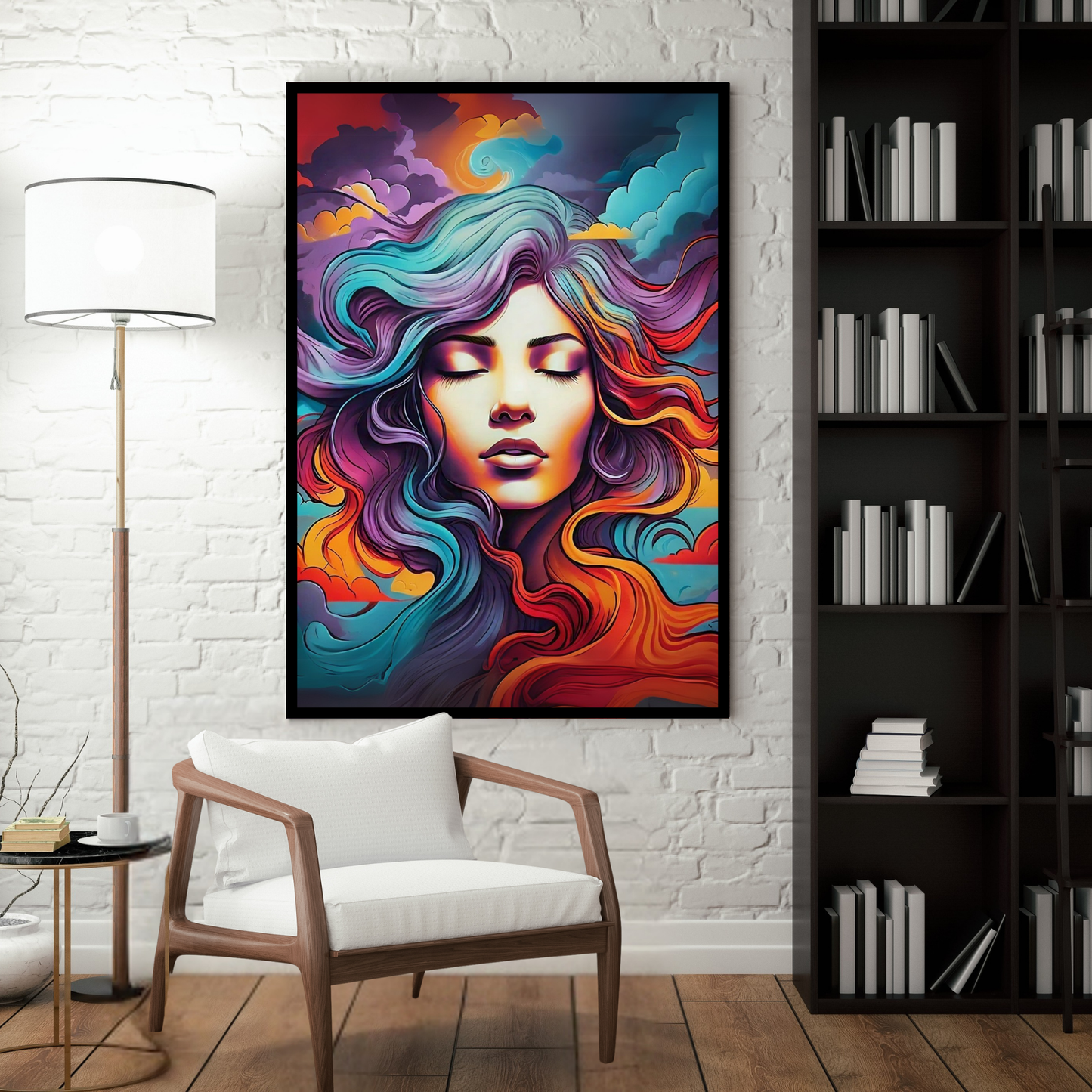 Brushstrokes of Beauty - Woman Portrait Art