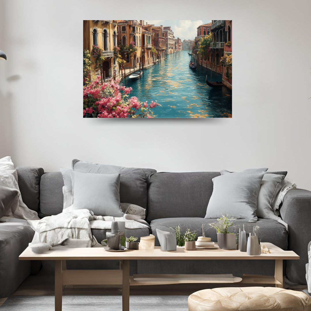 Venetian Canals: Serene water, historic architecture, and warm light - Landscapes
