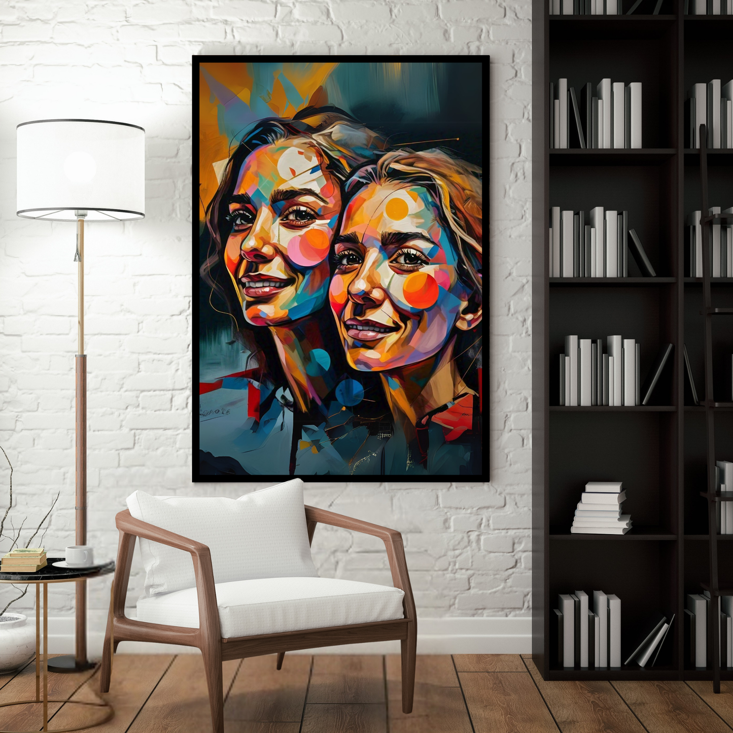 Phoenix Rising - Face Portrait Art, Symbolizing Transformation and Renewal