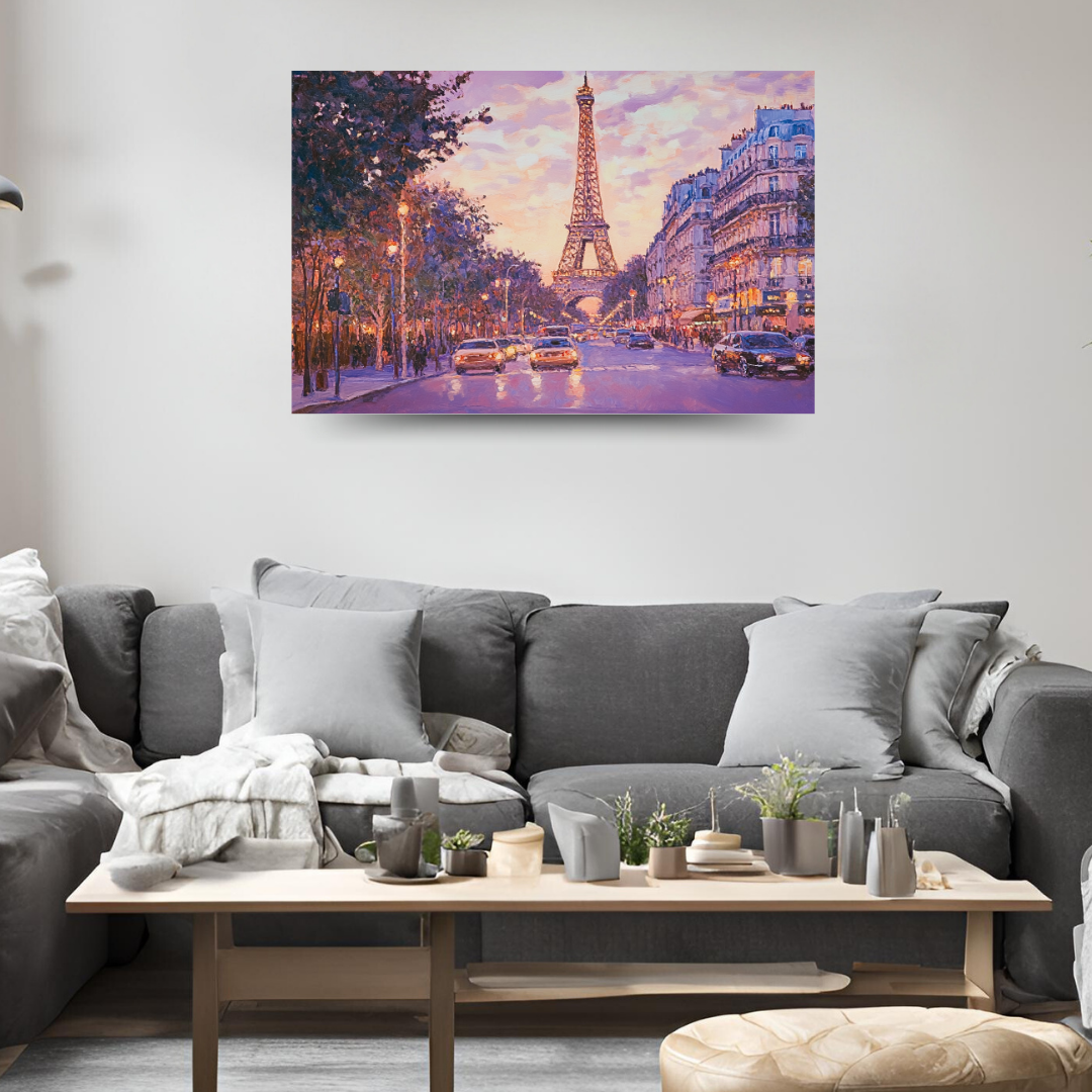 Parisian Dreams: Soft colors, Eiffel Tower, and Paris Street - Cityscapes