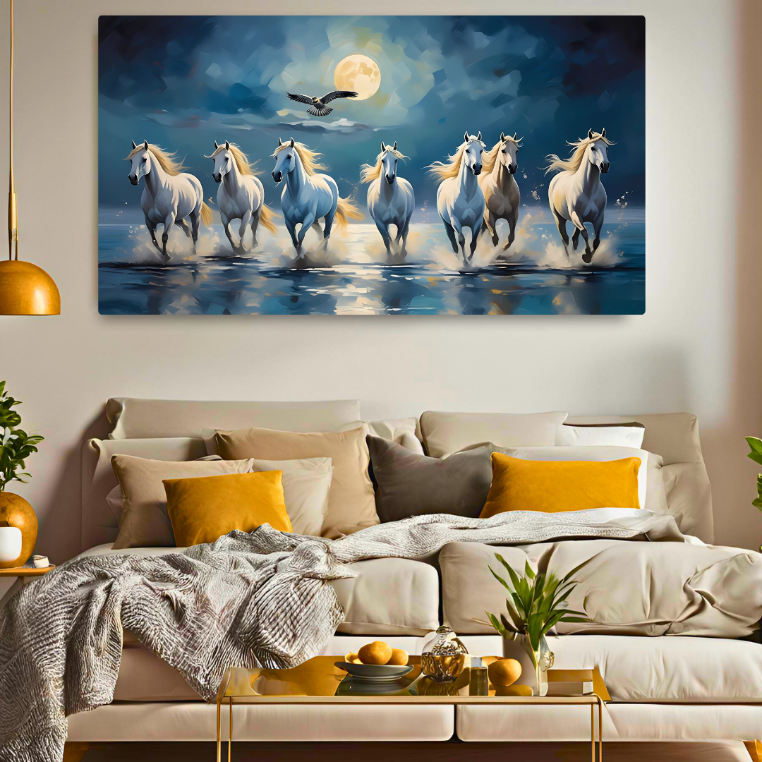Oceanic Odyssey: Seven Horses Journey - Vastu Shastra