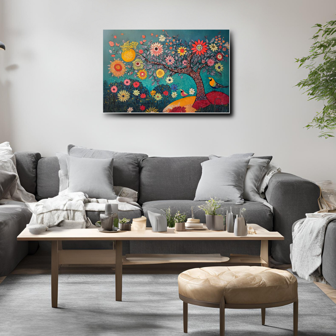 Madhubani Painting Art |Nature's Cycle Seasons and Life Cycles  | Indian Folk Art