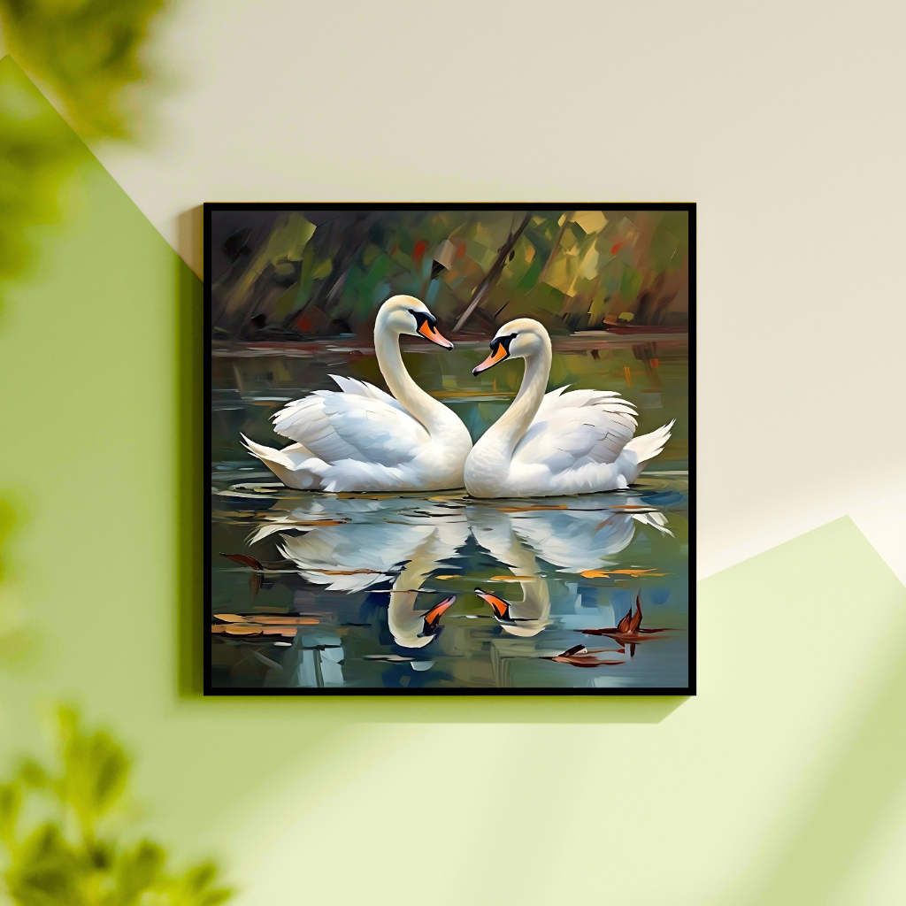 Swan Peaceful Pair - Vastu Art