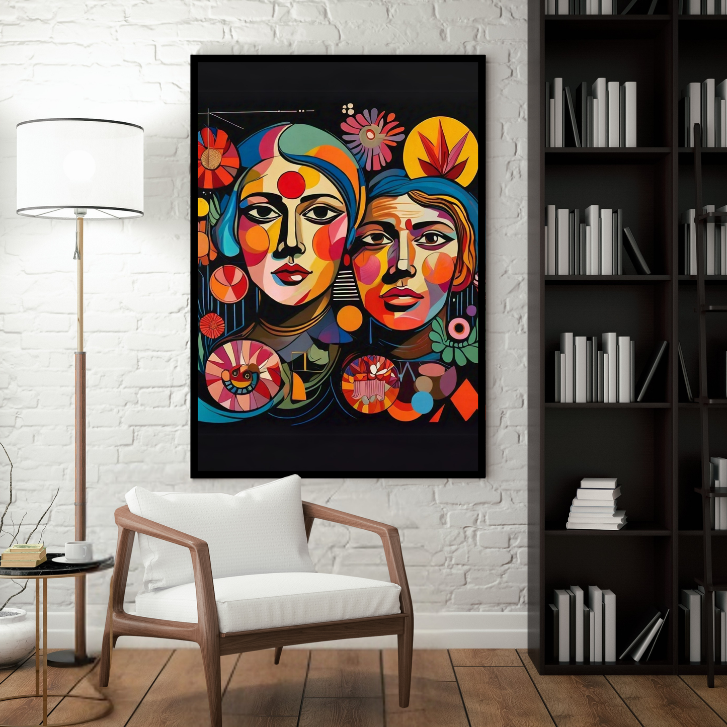 Paradox - Parallel Faced Woman Portrait Painting