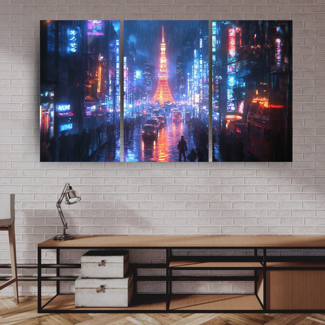 Tokyo Neon 2: Vibrant city lights, bustling streets, and Tokyo Tower - Landscapes
