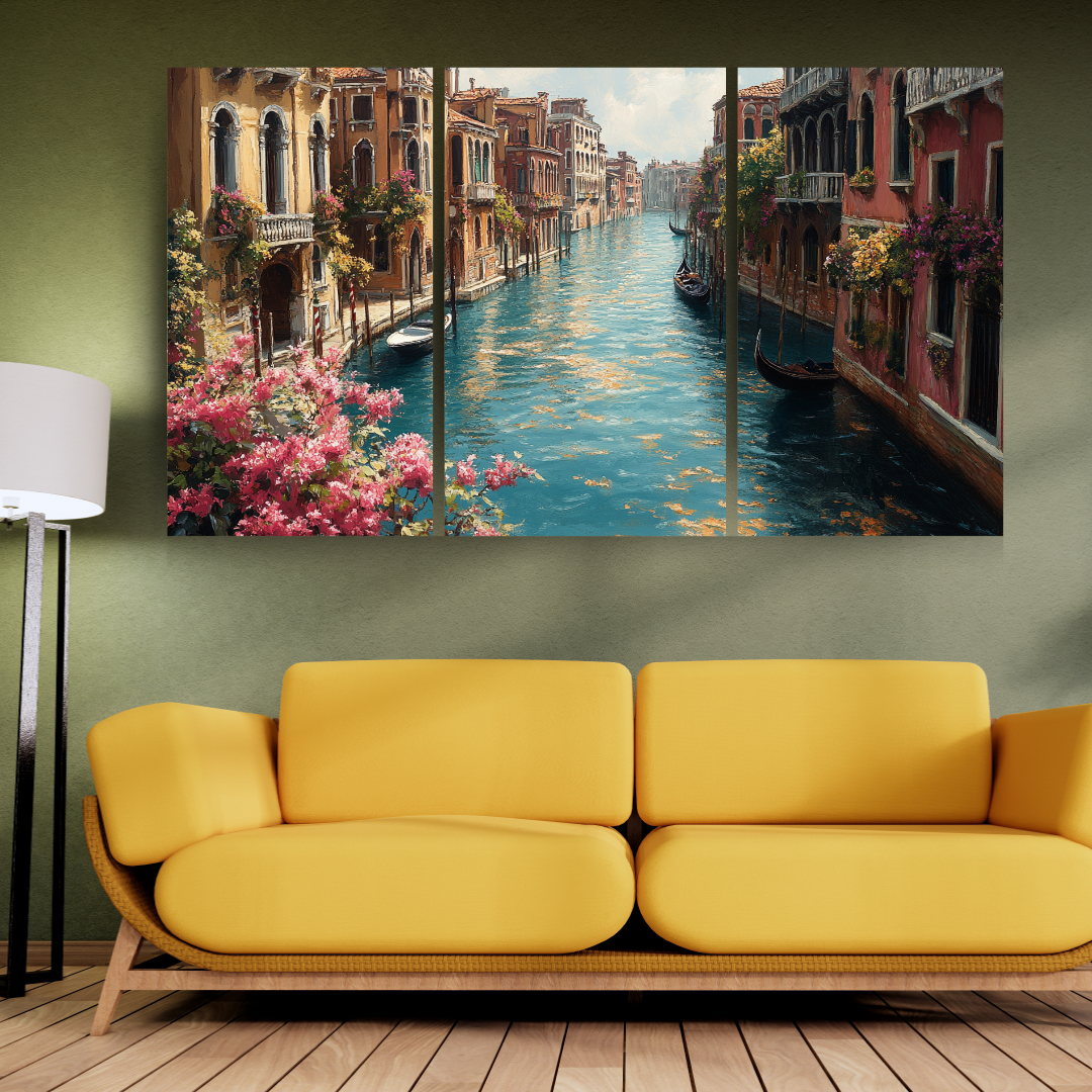 Venetian Canals: Serene water, historic architecture, and warm light - Landscapes