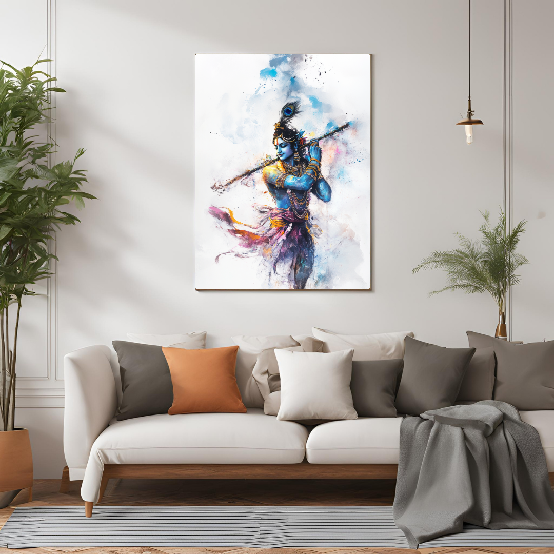 Krishna: The Celestial Shepherd of Souls - Deity Art