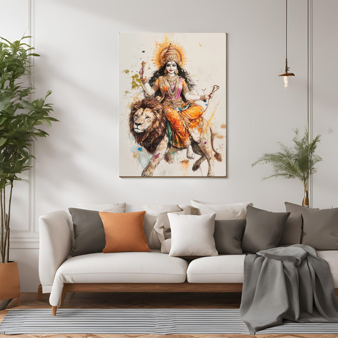 Durga: The Unyielding Protector - Deity Art