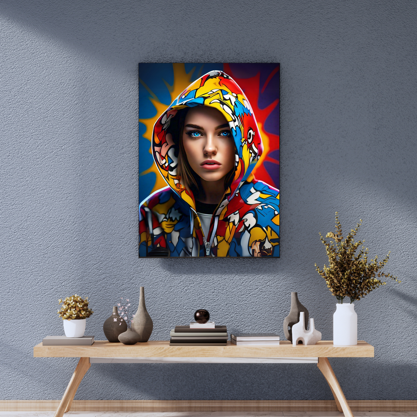 The Hoodie Revolution - Hoodie-Wearing Woman Portrait Art