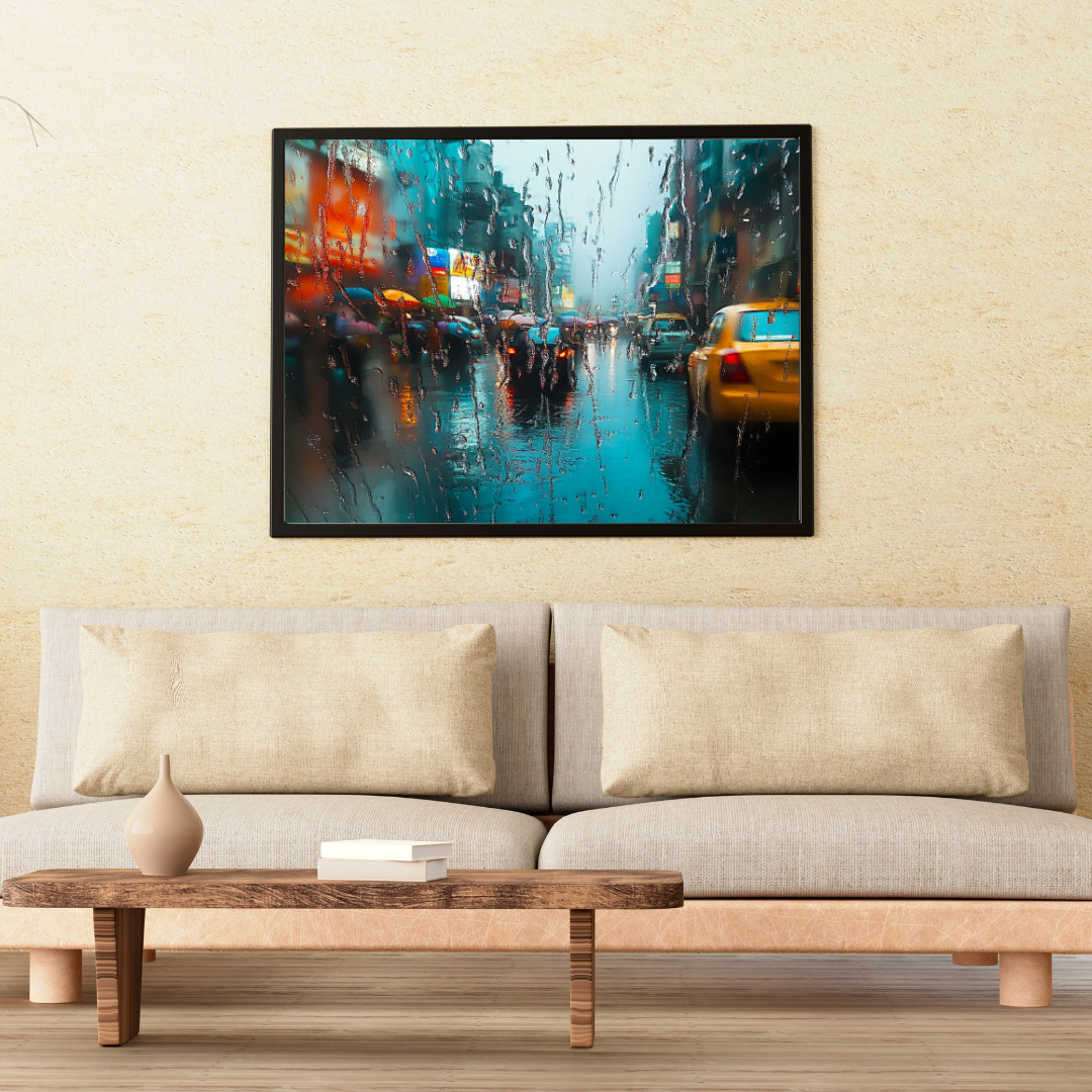 Rain From The Glass - Kolkata Traffic - Cityscapes