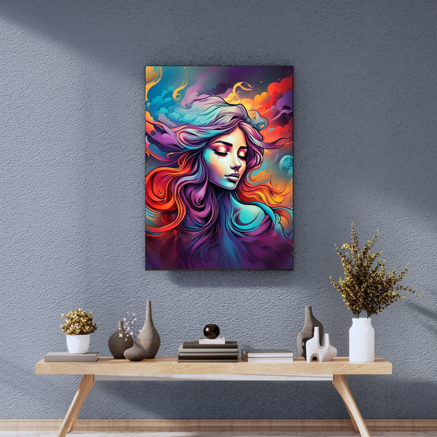 Goddess Glow - Vibrant Woman Portrait Painting
