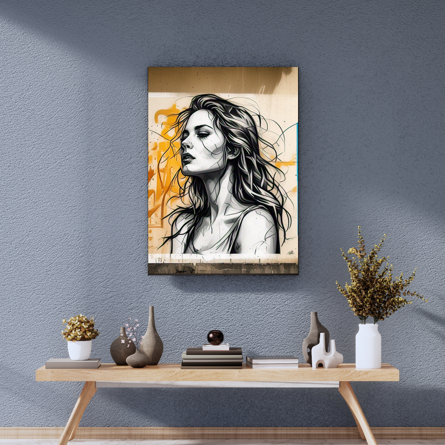 Electric Dreams - Colorful Female Portrait Painting
