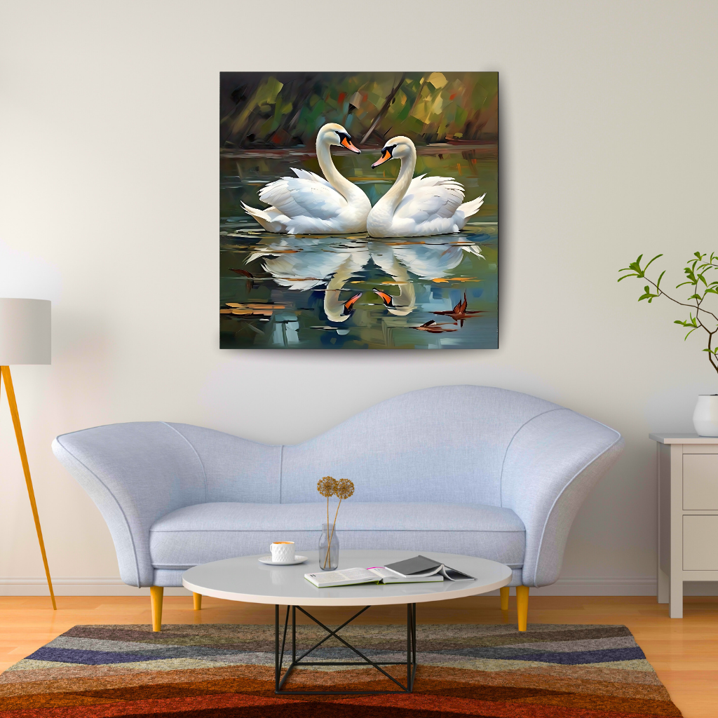 Swan Peaceful Pair - Vastu Art