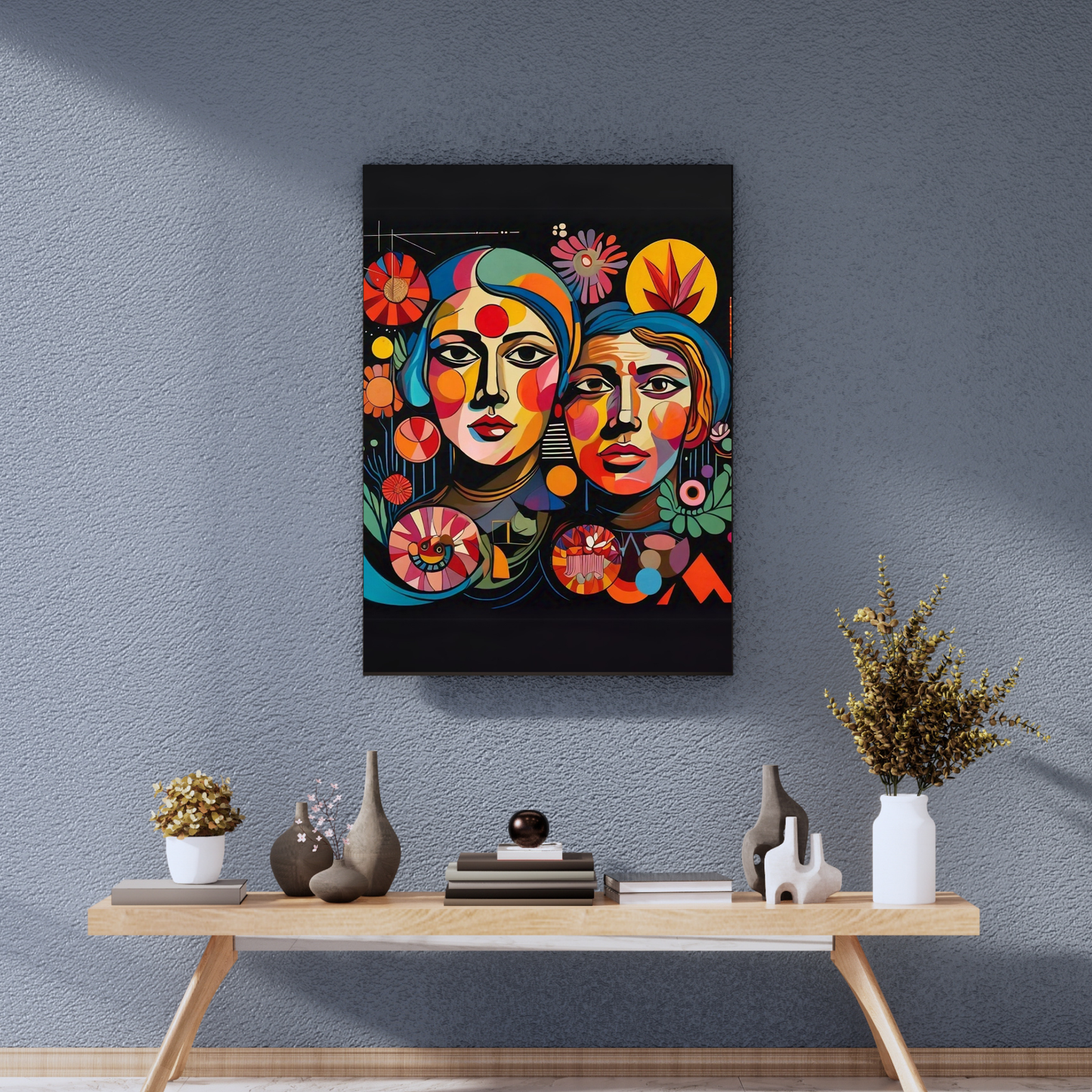Paradox - Parallel Faced Woman Portrait Painting