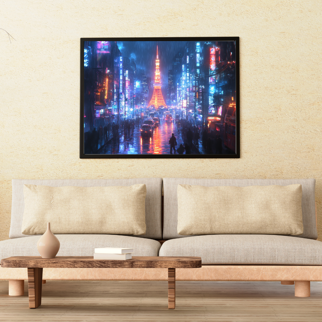 Tokyo Neon 2: Vibrant city lights, bustling streets, and Tokyo Tower - Landscapes