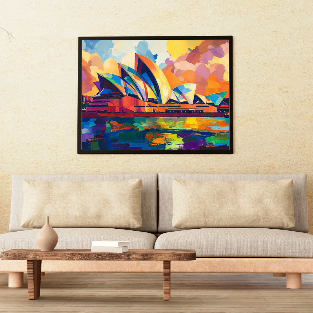 Sydney Opera House 2: Vibrant colors, sail-like design, and harbor views - Landscapes