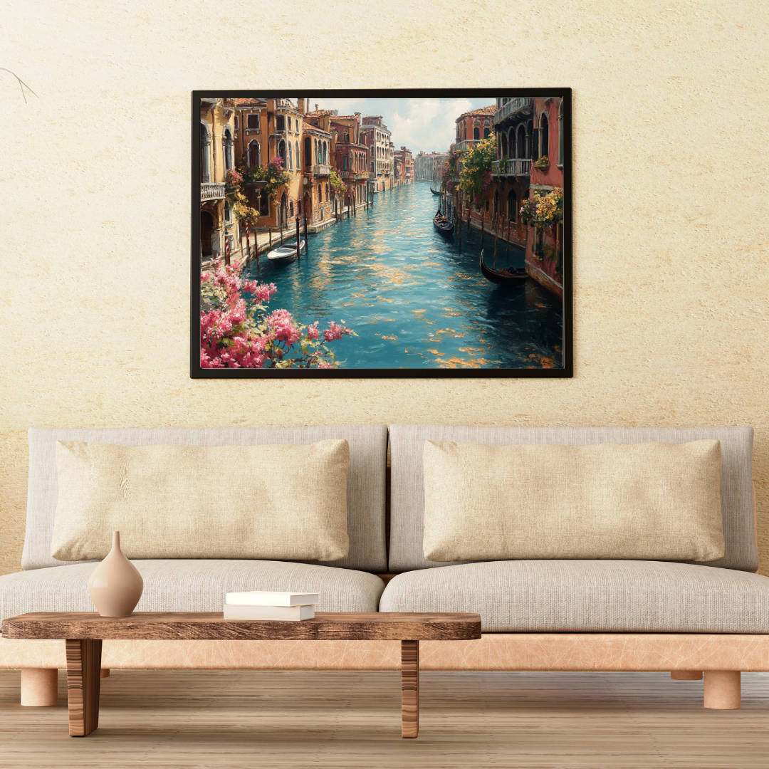 Venetian Canals: Serene water, historic architecture, and warm light - Landscapes